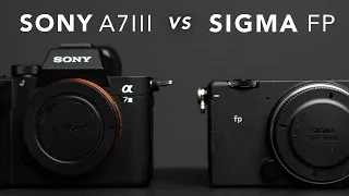 Sony A7III vs Sigma FP // The worlds SMALLEST FULL FRAME Camera?