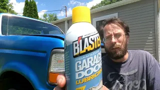 Review: Blaster Garage Door Lubricant on Old Blue