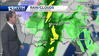 Severe storms forecast Saturday in central Alabama