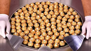 I Turn 100 Ferrero Rocher Into Ice Cream Rolls! (-30°C) | ASMR