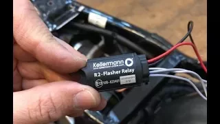 Installation Kellermann flasher relay - Einbau Kellermann Blinkrelais LED Blinker