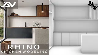 Rhino Interior Modeling | Modern Kitchen