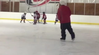 GOAL(Colby)! U6 game 3 - Ice Sharks vs Scorelords, October 23, 2016, Garner Ice House