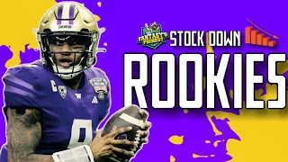 Stock Down! Three Rookies Who Are On The Decline Post-draft! #fantasyfootball2024