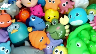 Sea Animal Toys in water For Kids| Learn Sea animal names and facts| Water Animals for toddlers