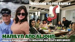 MANILYN REYNES FAMILY MASAYANG WINELCOME ANG ASAWA NG KANYANG PANGANAY NA ANAK NA SI KYLE