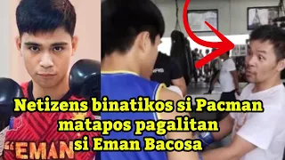 Netizens NAAWA kay EMAN Bacosa Pacquiao Dahil dito PINAGALITAN daw ni Pacman ng ganun ganun lang