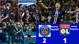 PSG VS LYON 2-1 | Lionel Messi Substitution Reaction