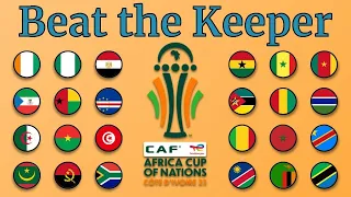 African Cup of Nations Ivory Coast 2023 - Beat the Keeper | Marble Race