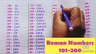 Roman Numbers 101-200 || Roman Numerals 101-200 || Roman Ginti 101-200