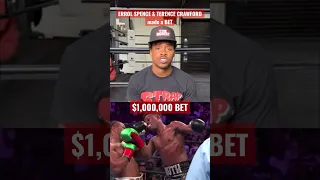 ERROL SPENCE and TERENCE CRAWFORD BET $1,000,000 on their fight #boxing #shorts