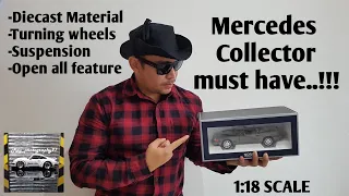 MERCEDES BENZ 500 SL BY NOREV 1:18 SCALE FULL REVIEW