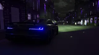 Forza Horizon 4 Audi R8 V10 Plus 4K 60FPS (Night Drive + NO HUD) Gameplay