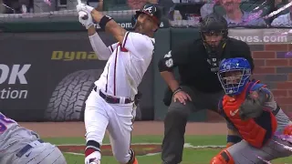 Eddie Rosario hitting a two run home run