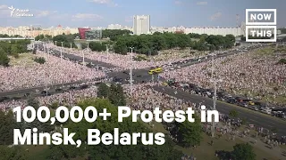 Belarus Protest: 100,000+ People Take the Streets | NowThis