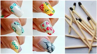 Easy DIY nail art just using household items ❤️ very unique & Beautiful nail art 💅