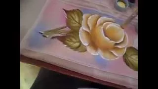 como pintar rosas #pinturaemtecido