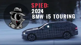 Spyshots: 2024 BMW i5 Touring Prototype Shows Mercedes-like Rear-Steering Option