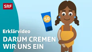 Wie funktioniert eine Sonnencreme? – einfach erklärt | Kindervideos | SRF Kids