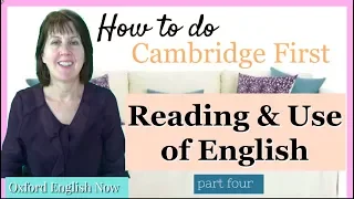 How to do FCE Reading and Use of English exam -  part four - key word transformation task