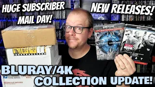 HUGE Subscriber Mail Day And NEW Releases! | BLURAY/4K Collection Update!