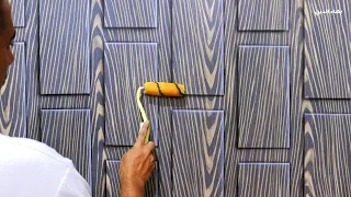 Wood decor with paint only Wall decor - creativity