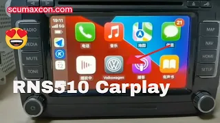 RCD510/RNS510  could support   wired and wireless Carplay ！#wirelesscarplay #carplay #rcd510#rns510