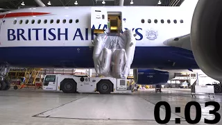 British Airways Aircraft Slide Deploy