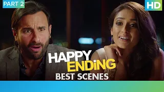 Happy Ending - Best Scenes Part 2 | Saif Ali Khan, Ileana D'cruz, Kalki Koechlin & Govinda