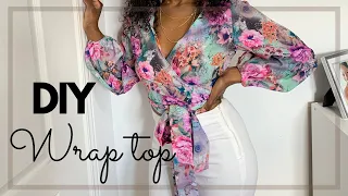 DIY WRAP SHIRT | QUARANTINE IN STYLE!