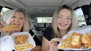 Raising Cane's Mukbang with my Mom!