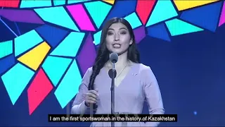 Bulbul Kartanbay speech to the president of Kazakhstan