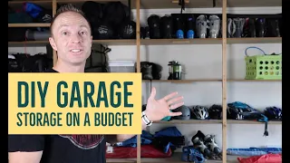 Cheap and Easy DIY Garage Storage Shelves and Workbench