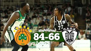 Παναθηναϊκός - ΠΑΟΚ 84-66 | Στιγμιότυπα - Basket League Playoffs (16/5/2024)