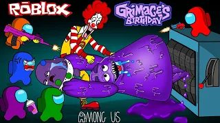 어몽어스 VS Grimace Shake (Roblox) #2 AMONG US ANIMATION 45