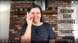 How to Sign "Flower" in British Sign Language (BSL)