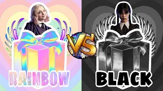 RAINBOW 🌈 VS BLACK 🖤 CHOOSE YOUR GIFT 🎁 CHOOSE ONE GIFT 💝