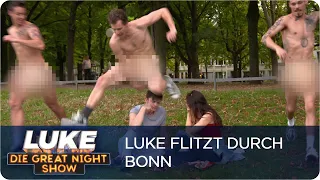 Musikvideos im Alltag - Blankziehen in Bonn | LUKE! Die Greatnightshow