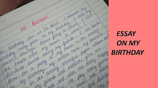 Write an essay on My Birthday in English| Essay Writing on Birthday