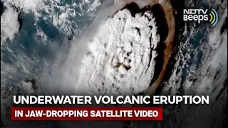 Underwater Volcanic Eruption Captured In Jaw-Dropping Satellite Video