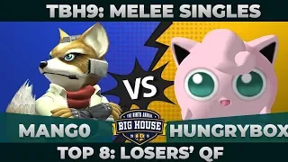 Mang0 vs Hungrybox - Top 8 Winners' Semifinals: Melee Singles - TBH9 | Marth vs Fox