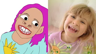 Diana and Roma Fun Videos on Essential Kids' Conduct Rules Funny Drawing Meme - Diana and Roma