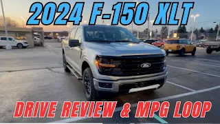 2024 Ford F-150 XLT 2.7l First drive impression and MPG loop lots of upgrades vs 2023