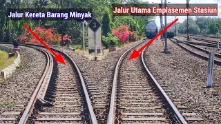 JALUR SIMPANG KERETA YANG DIPAKAI HANYA UNTUK ANGKUTAN BARANG.