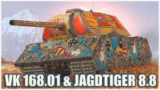 VK 168.01 (P) & Snowstorm Jagdtiger 8.8 • Burning Games