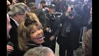 Tina Turner crowd goes wild for arrival on Broadway in New York for Musical