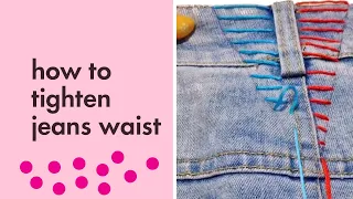 How to Tighten Jeans Waist (Easy)