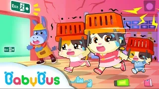 Run! Earthquake Happens in Supermarket | Kids Safety Tips |  Baby Kitten Family | Kids Song| BabyBus