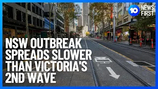 Sydney COVID Outbreak Slower Than Victoria's Second Wave | 10 News First