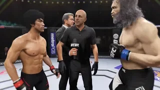 Bruce Lee vs. Goliath (EA Sports UFC 2) - CPU vs. CPU - Crazy UFC 👊🤪